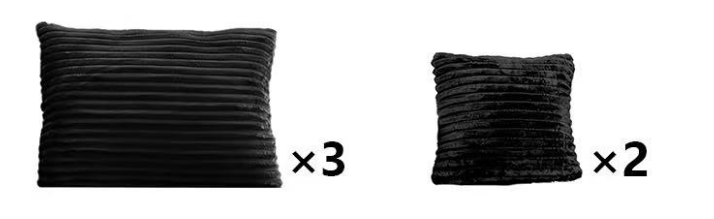Vakuum komprimiertes 3-Sitzer L-Form Sofa von Mein Shop, sichtbar in komprimiertem Zustand, bereit für den Ausbau.
