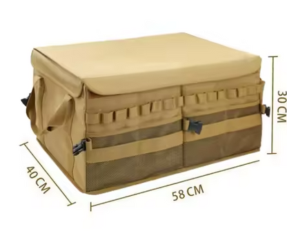 Faltbare Camping-Aufbewahrung von SimpleRick, praktische und stabile Organizer-Tasche für Outdoor- und Campingbedarf