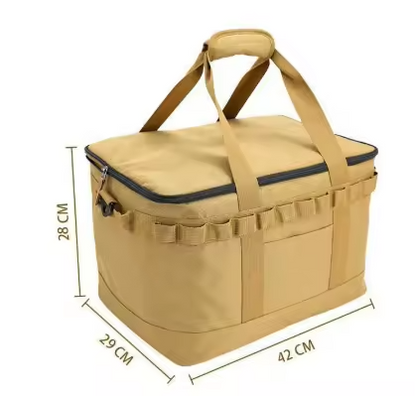 Faltbare Camping-Aufbewahrungsbox von SimpleRick, tragbar und ideal für Outdoor- und Campingbedarf, stabile und praktische Lagerlösung