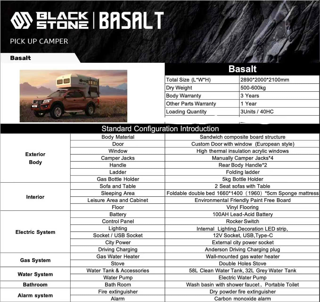 Camperkabine für Pickup Truck von SimpleRick, stabile und komfortable Übernachtungsmöglichkeit auf dem Pickup.