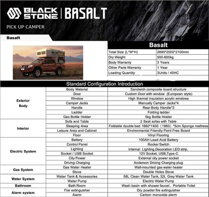 Camperkabine für Pickup Truck von SimpleRick, stabile und komfortable Übernachtungsmöglichkeit auf dem Pickup.