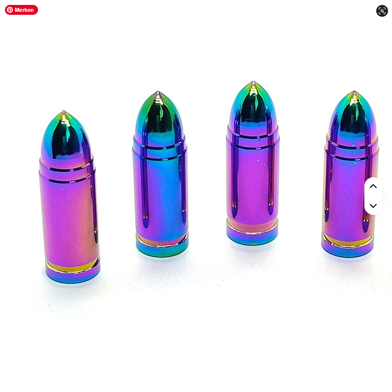 Universelle Aluminium-Ventilkappen im Rainbow-Design