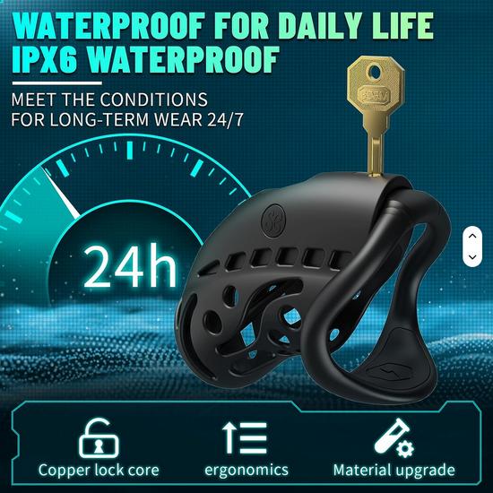 Intelligentes Keuschheitsschloss für Männer mit Elektroschock