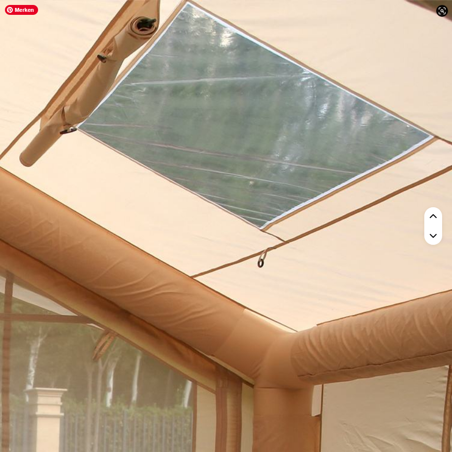 Aufblasbares Campingzelt von SimpleRick, 12 m², 4 Jahreszeiten, wetterfest, bequemes luftgefülltes Zelt für Outdoor-Camping