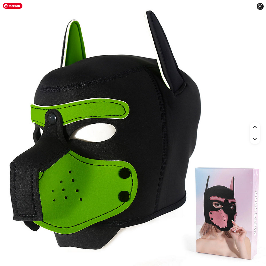 Neopren-Hundemaske für Sexspiele, Fetisch-Leder, für Männer und Frauen, von SimpleRick, BDSM und Bondage Zubehör