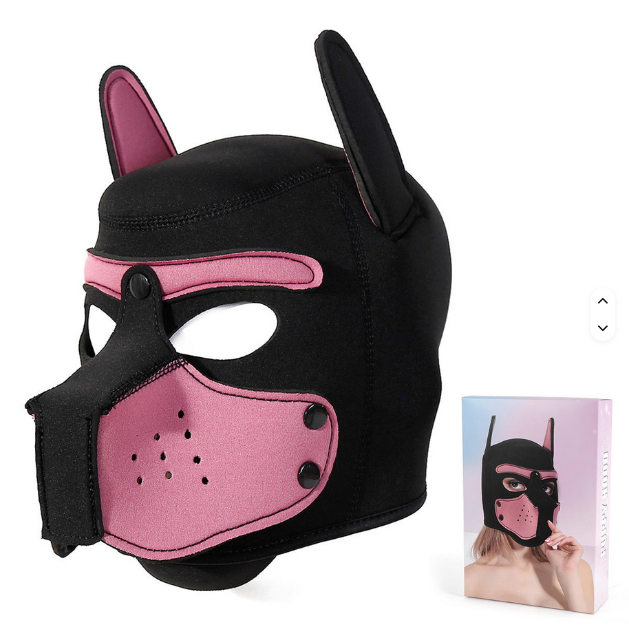 Hochwertige Neopren-Hundemaske für Männer und Frauen, Fetisch-Leder, BDSM, japanisches Bondage-Sexspielzeug von SimpleRick