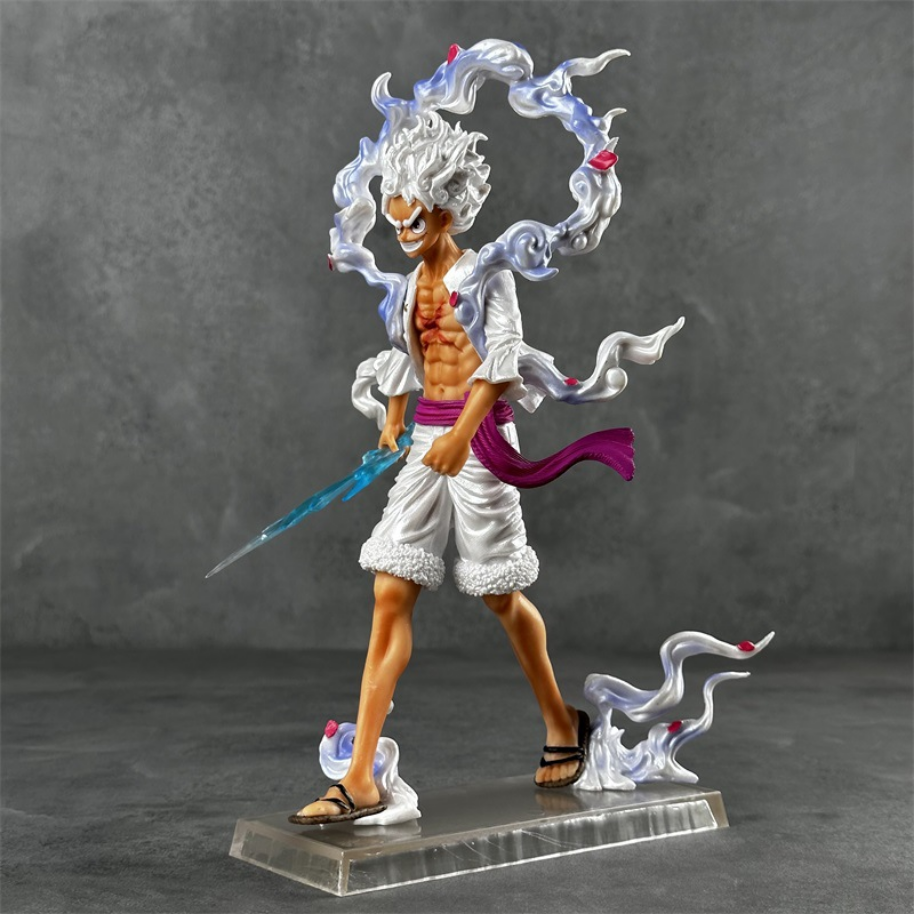 Detaillierte Nika Luffy Monkey Gear 5 PVC-Statue von SimpleRick, japanische Anime-Spielzeugfigur, Sammlerstück, Plastikhandwerk
