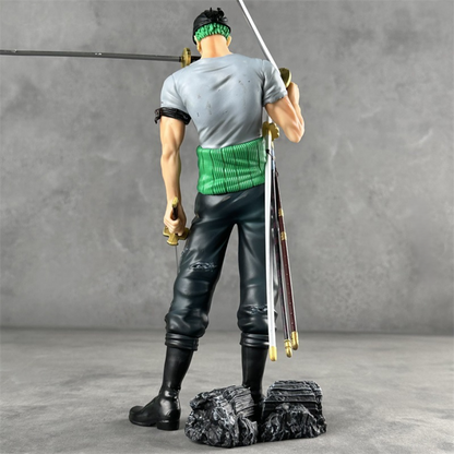 Ein einteiliges PVC-Statue von Roronoa Zoro aus der Blood Battle Version, detailreiche Manga- und Anime-Figur von SimpleRick