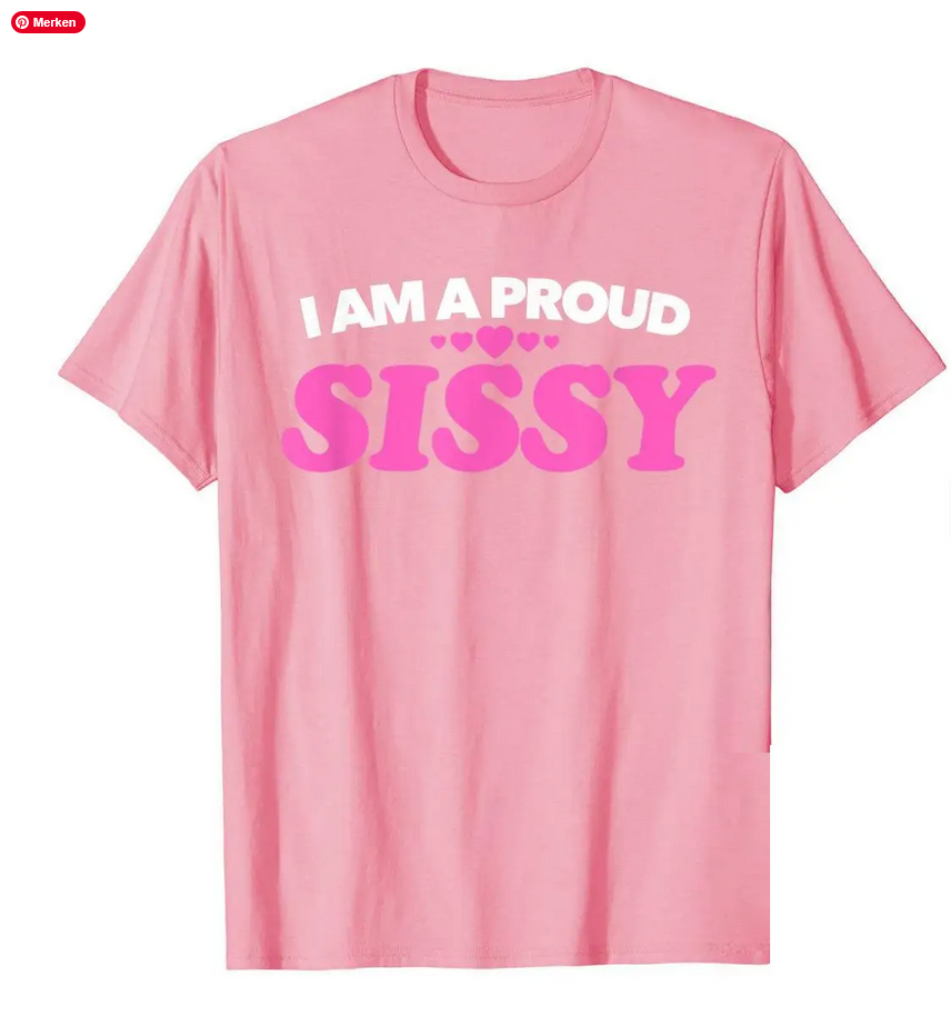 Sissy T-Shirt von SimpleRick mit buntem, auffälligem Druck, für Männer und Frauen, modisches und sexy Design, bedruckt für Party und Alltag.