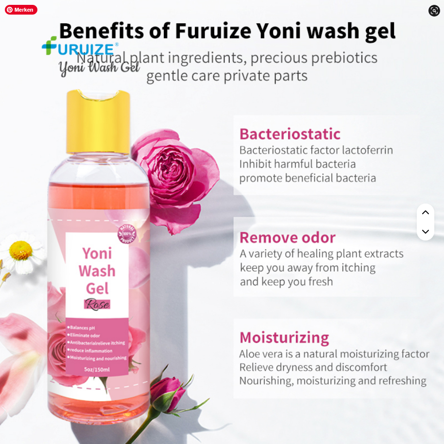 Aloe Vera Damen Intimwaschgel von SimpleRick, flasche mit gelartiger Textur, für ein frisches und angenehmes Gefühl.