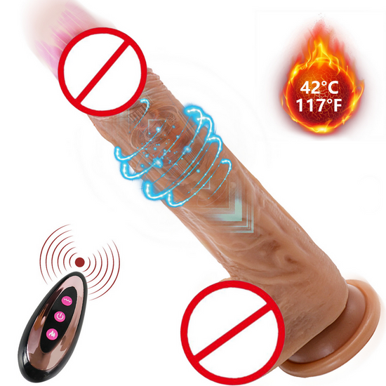 Big Toy, Naturgetreuer 22,5cm Dildo, beheizbar
