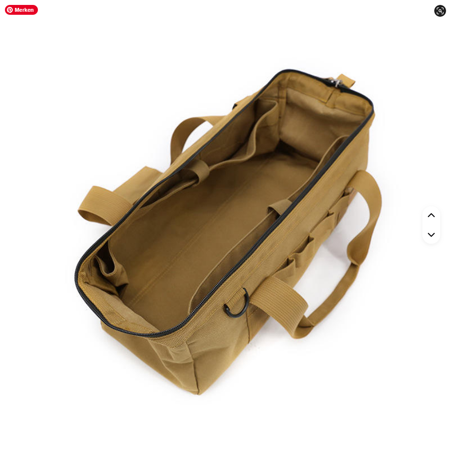 Faltbare Camping-Aufbewahrungstasche von SimpleRick, tragbare outdoor Aufbewahrungsbox mit Werkzeugfächern, ideal für Camping und Outdoor.
