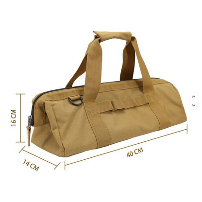 Faltbare Camping-Aufbewahrungstasche von SimpleRick, tragbare und platzsparende Outdoor-Box mit Werkzeugfächer für Camping.