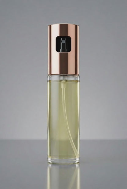 Ölsprühflasche Edelstahl Glas Rosègold, 100ml