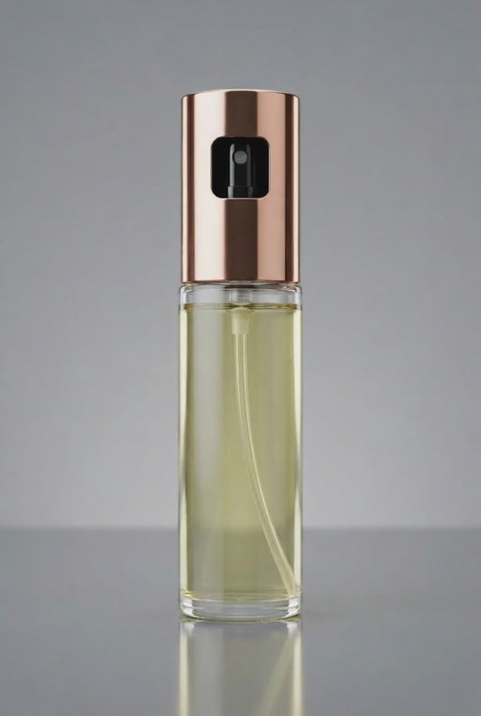 Ölsprühflasche Edelstahl Glas Rosègold, 100ml