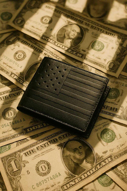 Geldbörse  Stars and Stripes Ledergeldbörse für Männer und Frauen  SimpleRick